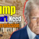 Trump portrait over ballroom