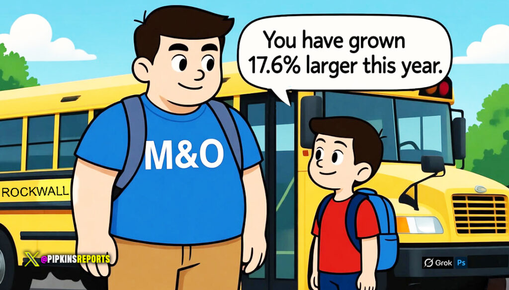 Rockwall ISD M&O Grows 17.6% Larger