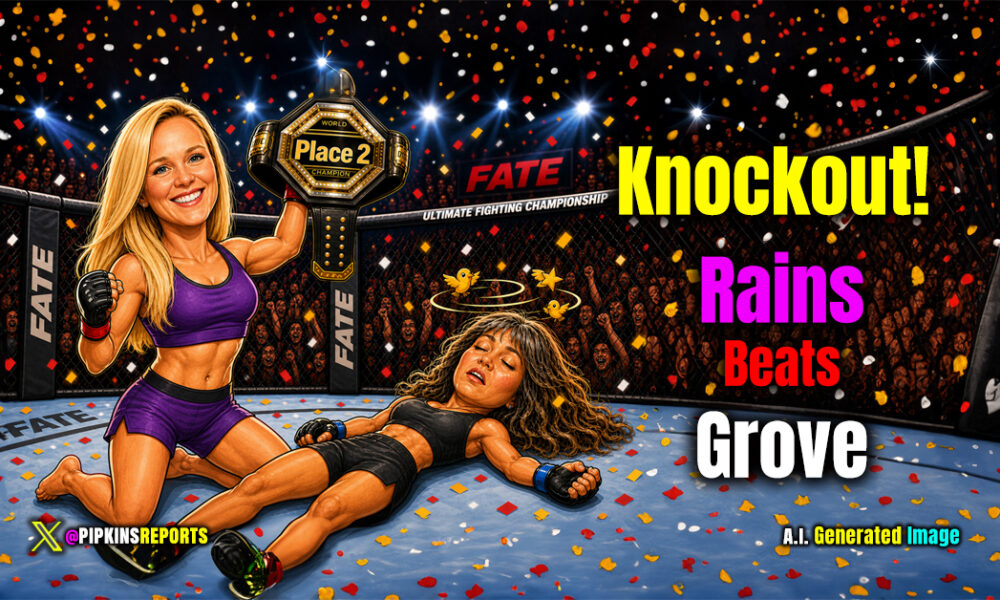 Rains Beats Grove. Knockout!