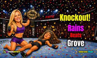 Rains Beats Grove. Knockout!