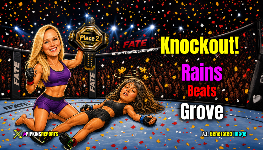 Rains Beats Grove. Knockout!