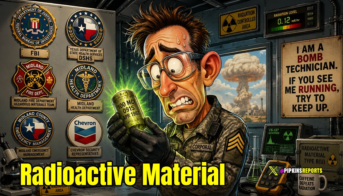 Radioactive material found