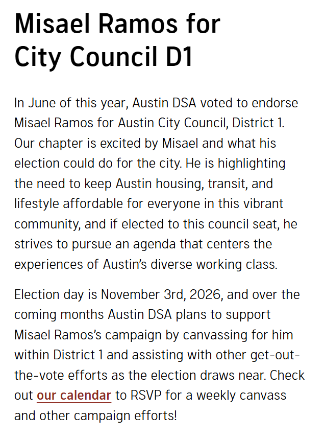 6 City Candidates: Austin's Dangerous Socialist Push in D1